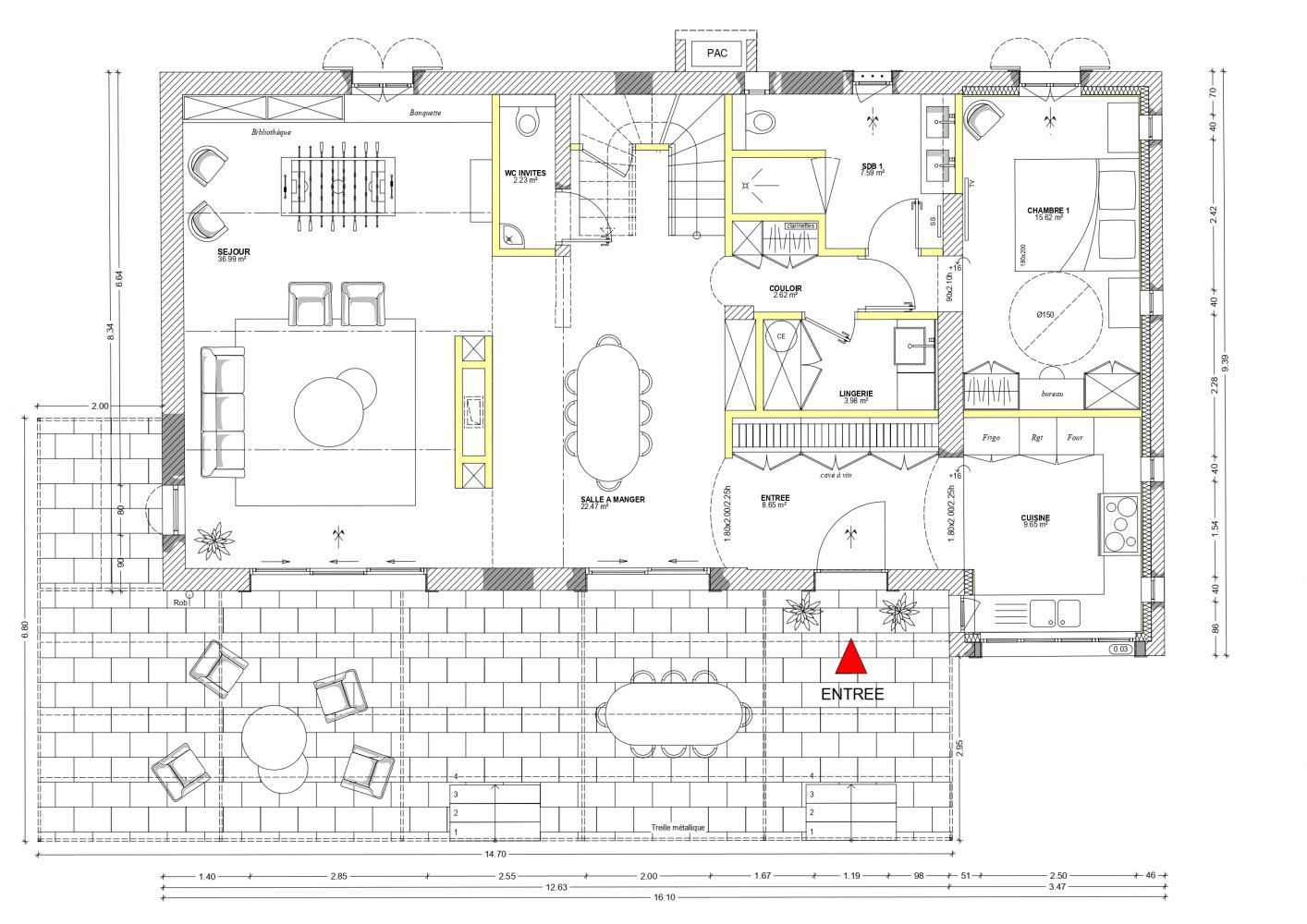 Plan RDC Villa Aya